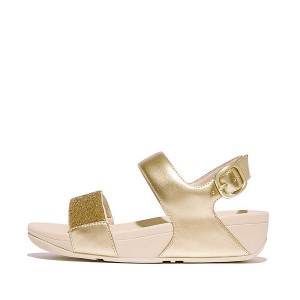 Beige / Olive / Gold Women's FitFlop Lulu Opul Back-Strap Sandals | 052LMBNXQ