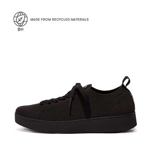 Black Women's FitFlop Rally E01 Multi Knit Sneakers | 083PGQHMW