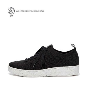 Black Women's FitFlop Rally E01 Multi Knit Sneakers | 057RLBDXN