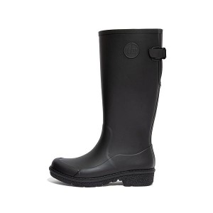 Black Women's FitFlop Wonderwelly Tall Rain Boots | 695DORAEX