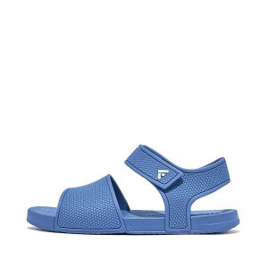 Blue Kids' FitFlop Iqushion Junior Ergonomic Back-Strap Sandals | 504EJODPR