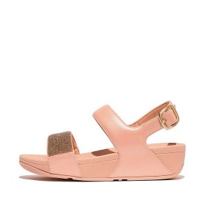 Coral / Gold Women's FitFlop Lulu Opul Back-Strap Sandals | 703RENDVM