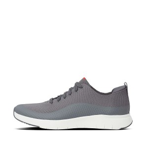 Grey Men's FitFlop Uberknit Ever Knit Sneakers | 748YHFJXA