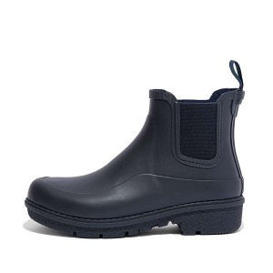 Navy Women's FitFlop Wonderwelly Chelsea Rain Boots | 740RKWLBO