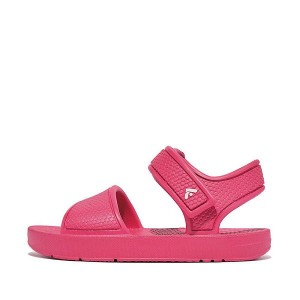 Pink Kids' FitFlop Iqushion Toddler Ergonomic Back-Strap Sandals | 609GJDWNA