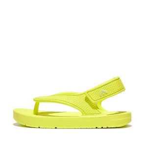 Yellow Kids' FitFlop Iqushion Toddler Ergonomic Back-Strap Flip Flops | 703YLWXVP