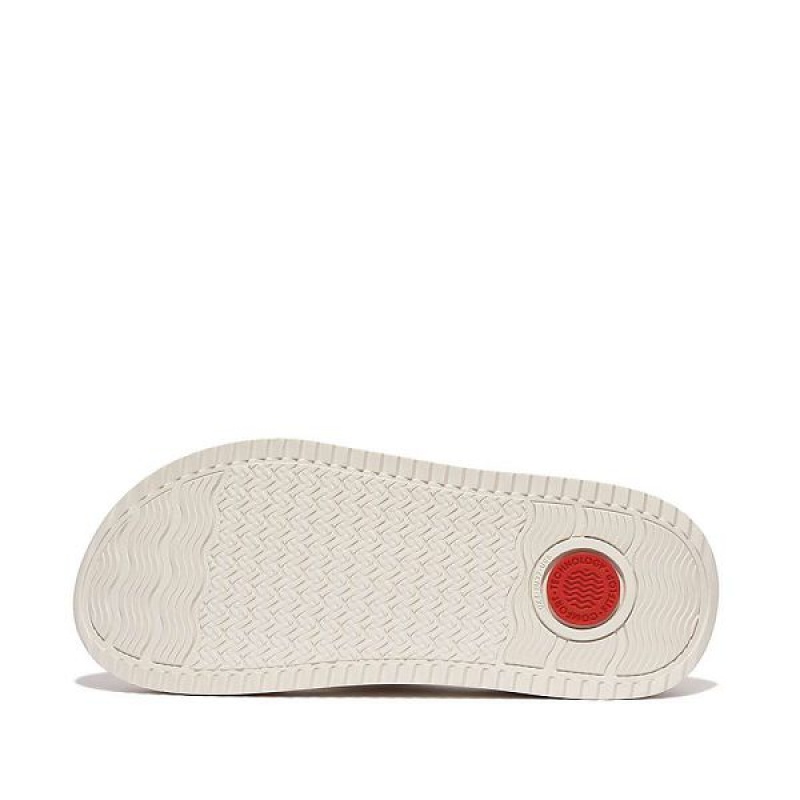 Beige Women's FitFlop Surff Sports Webbing Toe-Post Sandals | 231FRTHOX