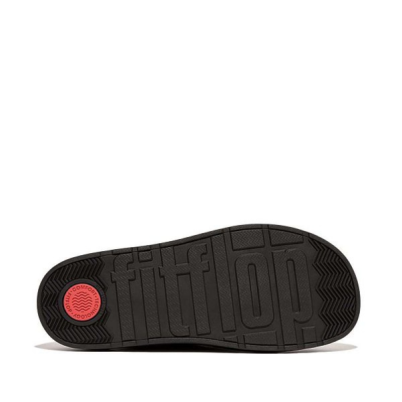 Black Men's FitFlop Gen-Ff E01 Felt Mules | 085MCBVJN