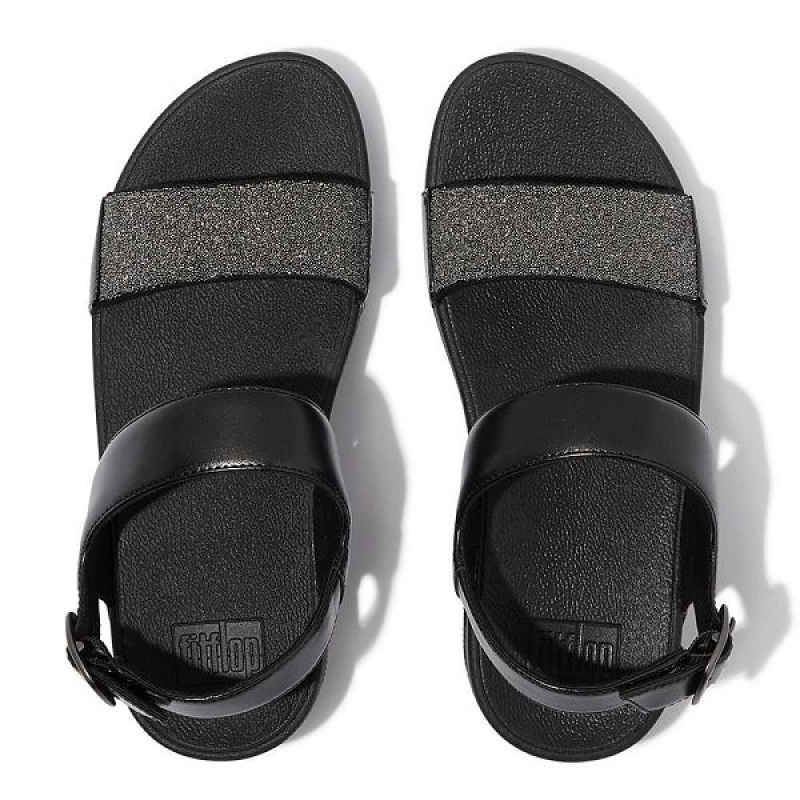 Black Women's FitFlop Lulu Opul Back-Strap Sandals | 860JCAQPH