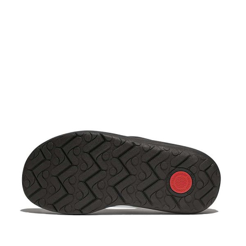 Black Women's FitFlop Relieff Recovery Toe-Post Sandals | 501CXRKQS