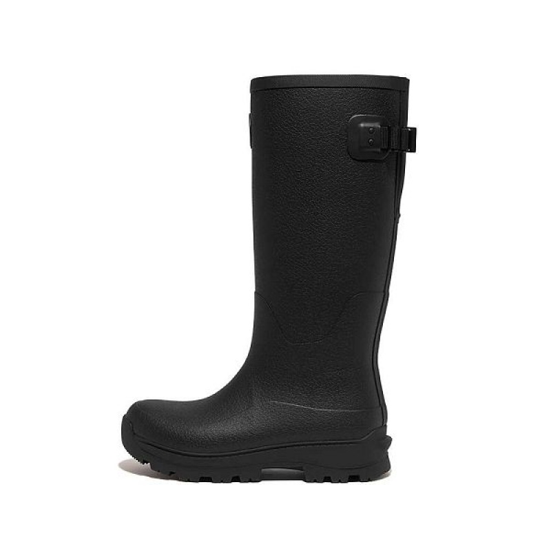 Black Women\'s FitFlop Wonderwelly Atb High Performance Tall Wellington Rain Boots | 207MJNFSP