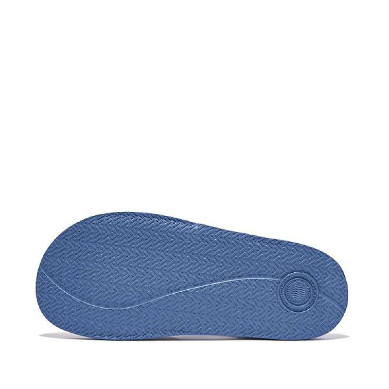 Blue Kids' FitFlop Iqushion Junior Ergonomic Back-Strap Sandals | 504EJODPR