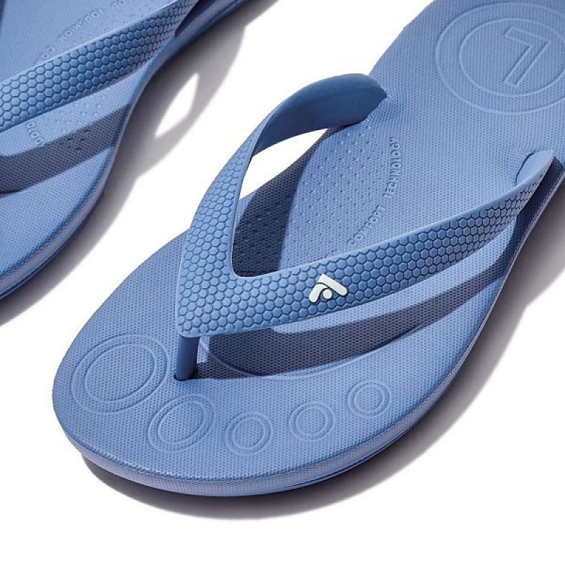 Blue Kids' FitFlop Iqushion Junior Ergonomic Flip Flops | 249GFPEYH