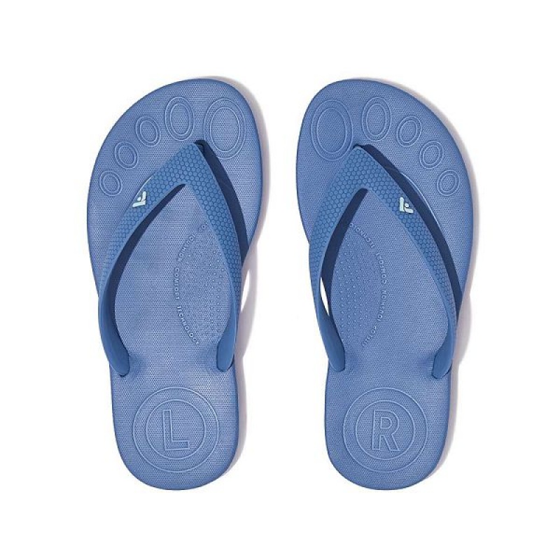 Blue Kids' FitFlop Iqushion Junior Ergonomic Flip Flops | 249GFPEYH