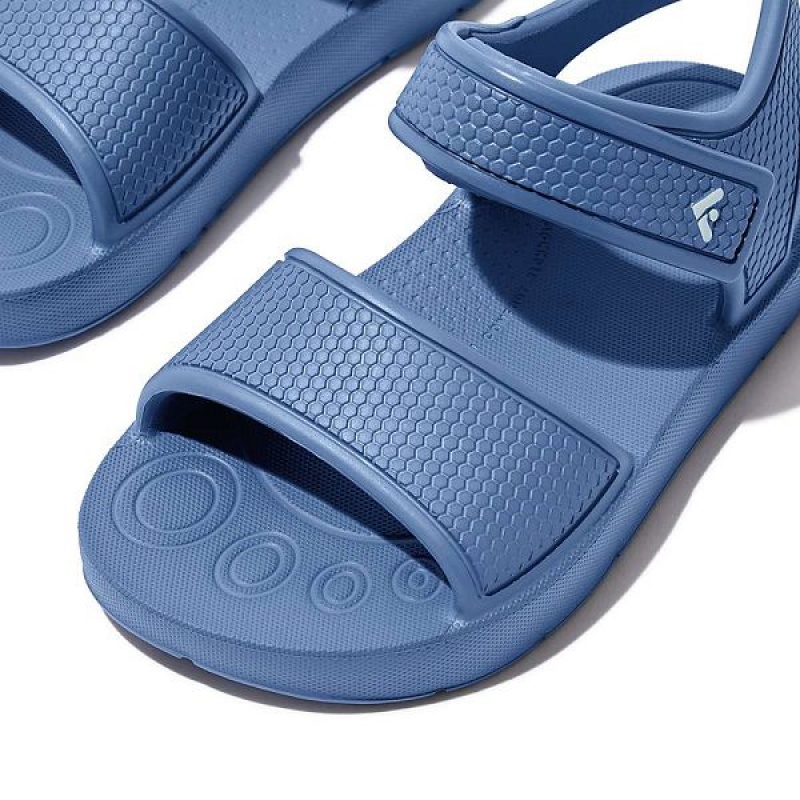 Blue Kids' FitFlop Iqushion Toddler Ergonomic Back-Strap Sandals | 634ONUSCW