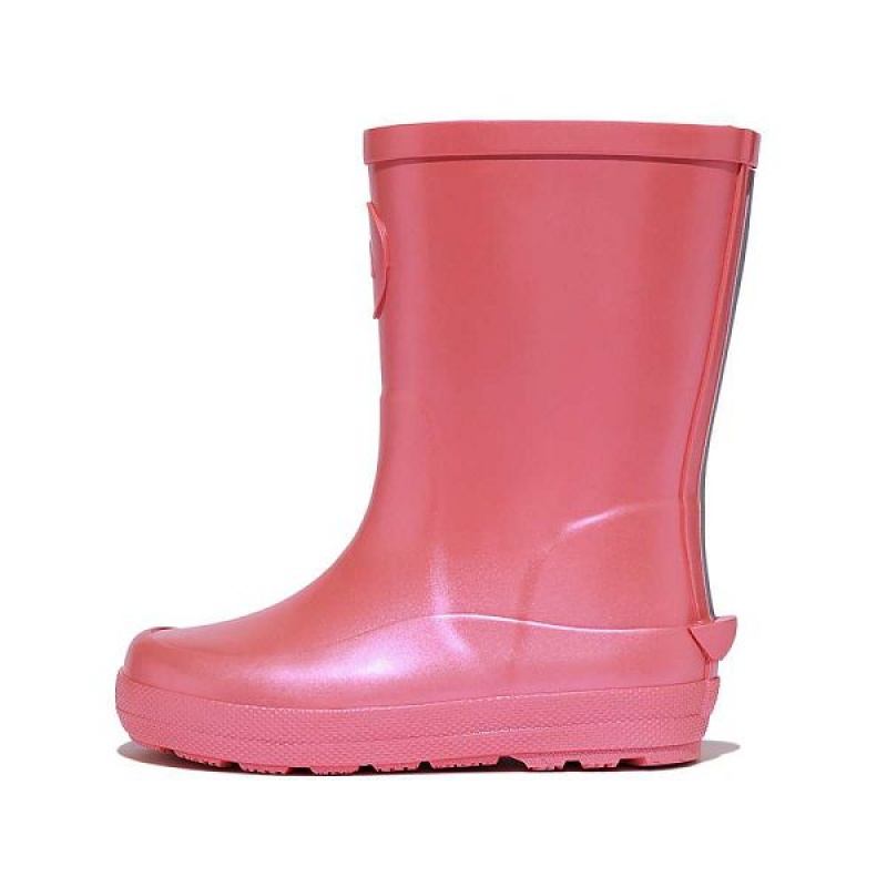 Coral Kids\' FitFlop Wonderwelly Toddler Pearlized Ergonomic Waterproof Wellington Rain Boots | 083TUHJKZ