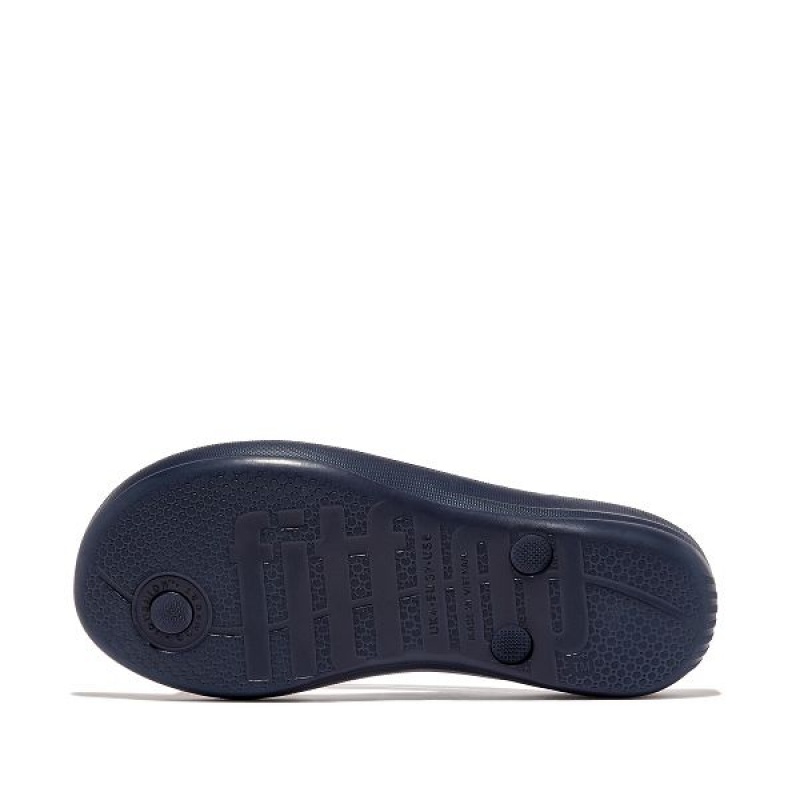 Navy Women's FitFlop Iqushion Ergonomic Flip Flops | 847QLDTSG