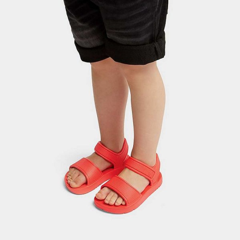 Orange Kids' FitFlop Iqushion Toddler Ergonomic Back-Strap Sandals | 319IAREHV