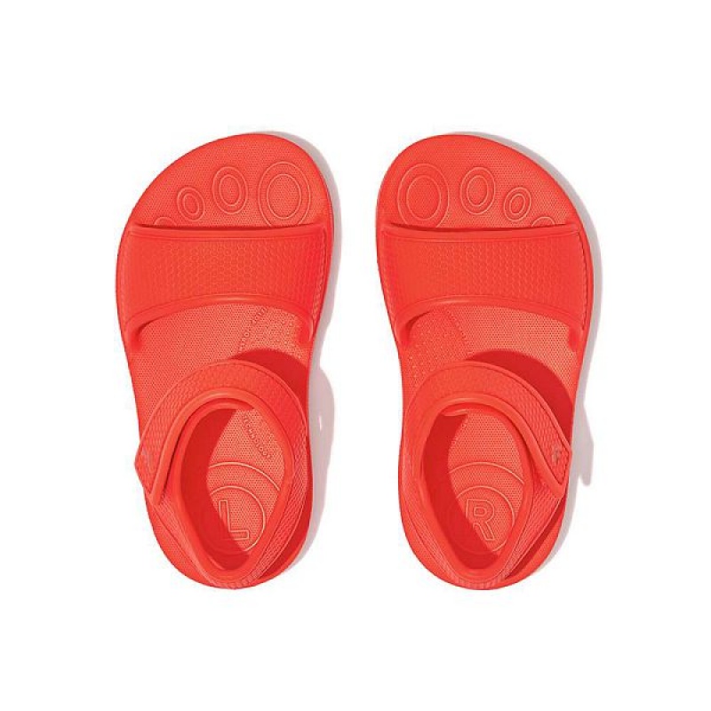 Orange Kids' FitFlop Iqushion Toddler Ergonomic Back-Strap Sandals | 319IAREHV