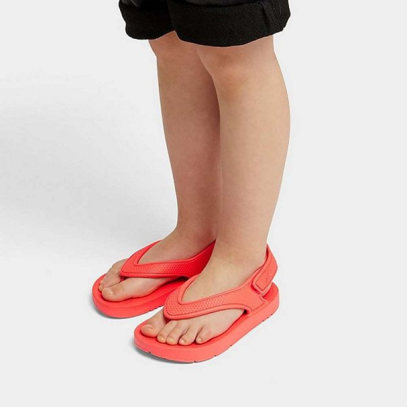 Orange Kids' FitFlop Iqushion Toddler Ergonomic Back-Strap Flip Flops | 952DRJPIV