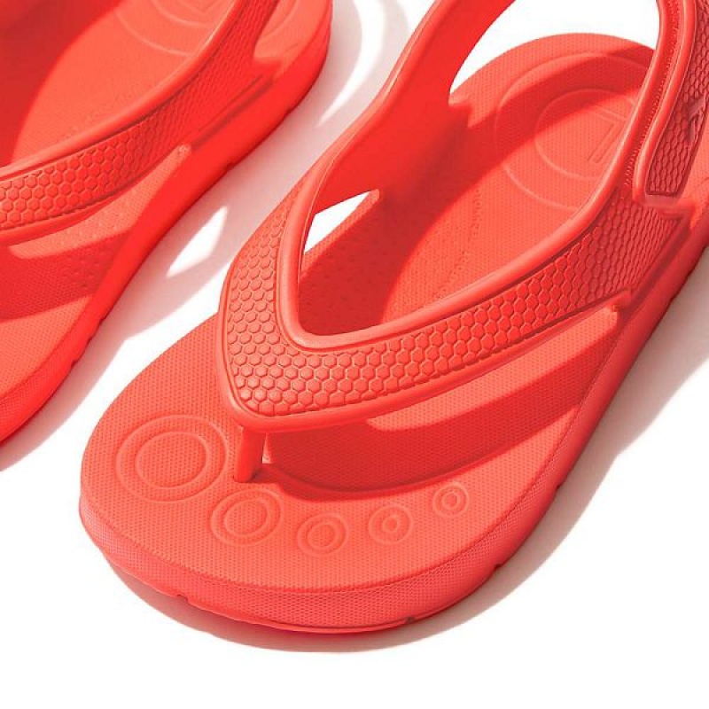 Orange Kids' FitFlop Iqushion Toddler Ergonomic Back-Strap Flip Flops | 952DRJPIV