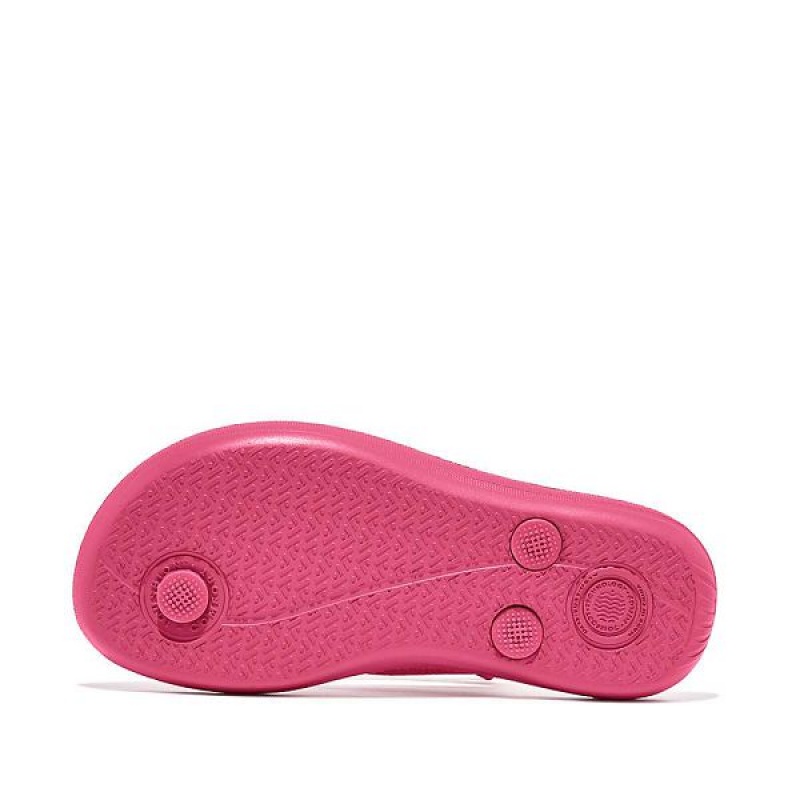 Pink Kids' FitFlop Iqushion Junior Ergonomic Flip Flops | 813XSRYWN