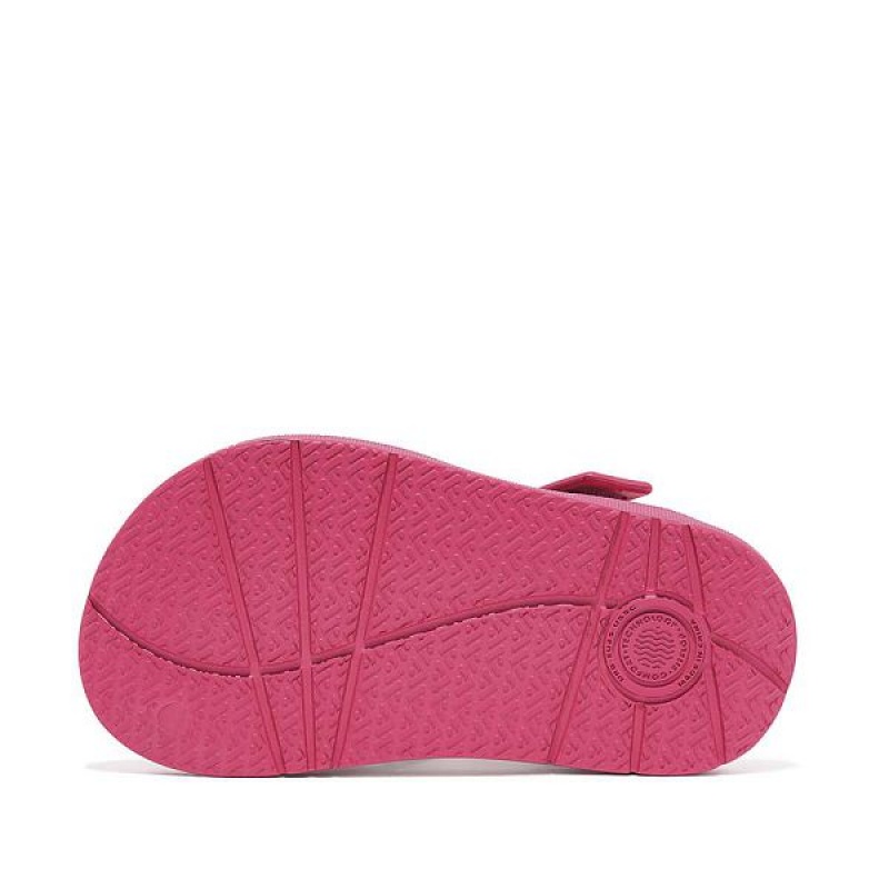 Pink Kids' FitFlop Iqushion Toddler Ergonomic Back-Strap Sandals | 609GJDWNA