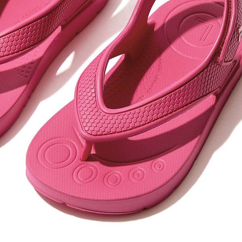 Pink Kids' FitFlop Iqushion Toddler Ergonomic Back-Strap Flip Flops | 123DFXMAT