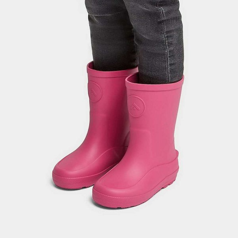 Pink Kids' FitFlop Wonderwelly Toddler Ergonomic Rain Boots | 624MNKDZC