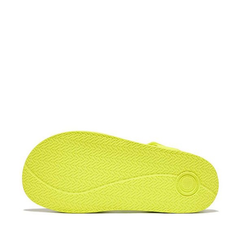 Yellow Kids' FitFlop Iqushion Junior Ergonomic Back-Strap Sandals | 035WEUBFQ