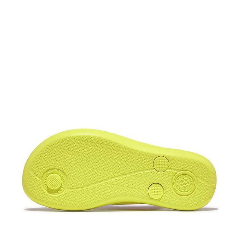 Yellow Kids' FitFlop Iqushion Junior Ergonomic Flip Flops | 437RWNAQJ