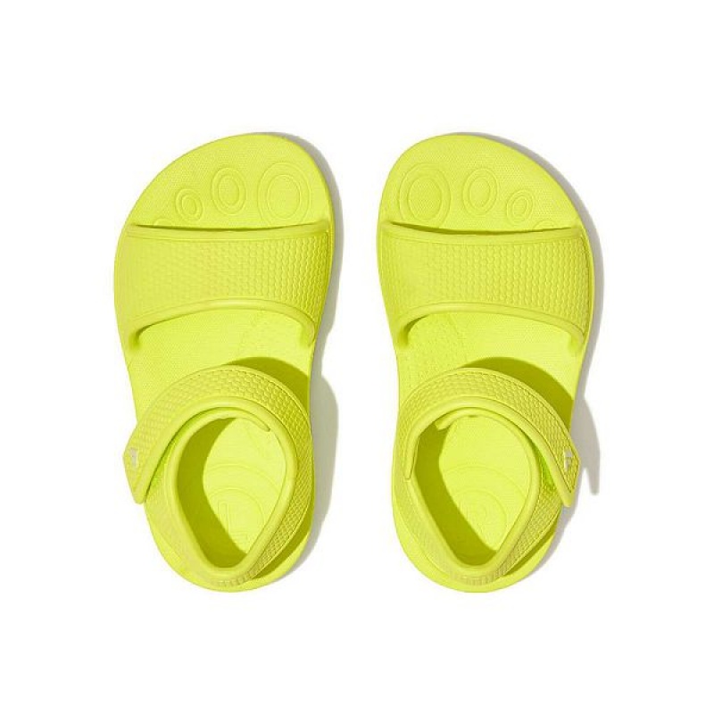 Yellow Kids' FitFlop Iqushion Toddler Ergonomic Back-Strap Sandals | 806KMAFPX