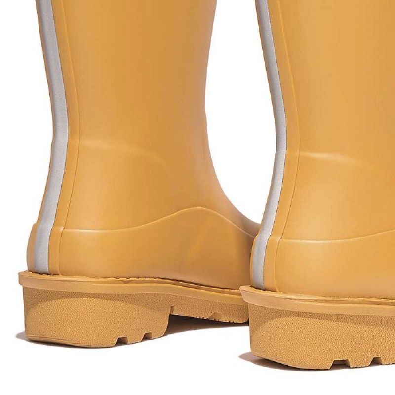 Yellow Kids' FitFlop Wonderwelly Junior Ergonomic Wellington Rain Boots | 879IFUVTL